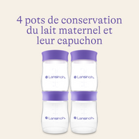 Pots de conservation de lait maternel lansinoh-fr