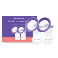 Sets d’expression simple / double – pour tire-lait Lansinoh