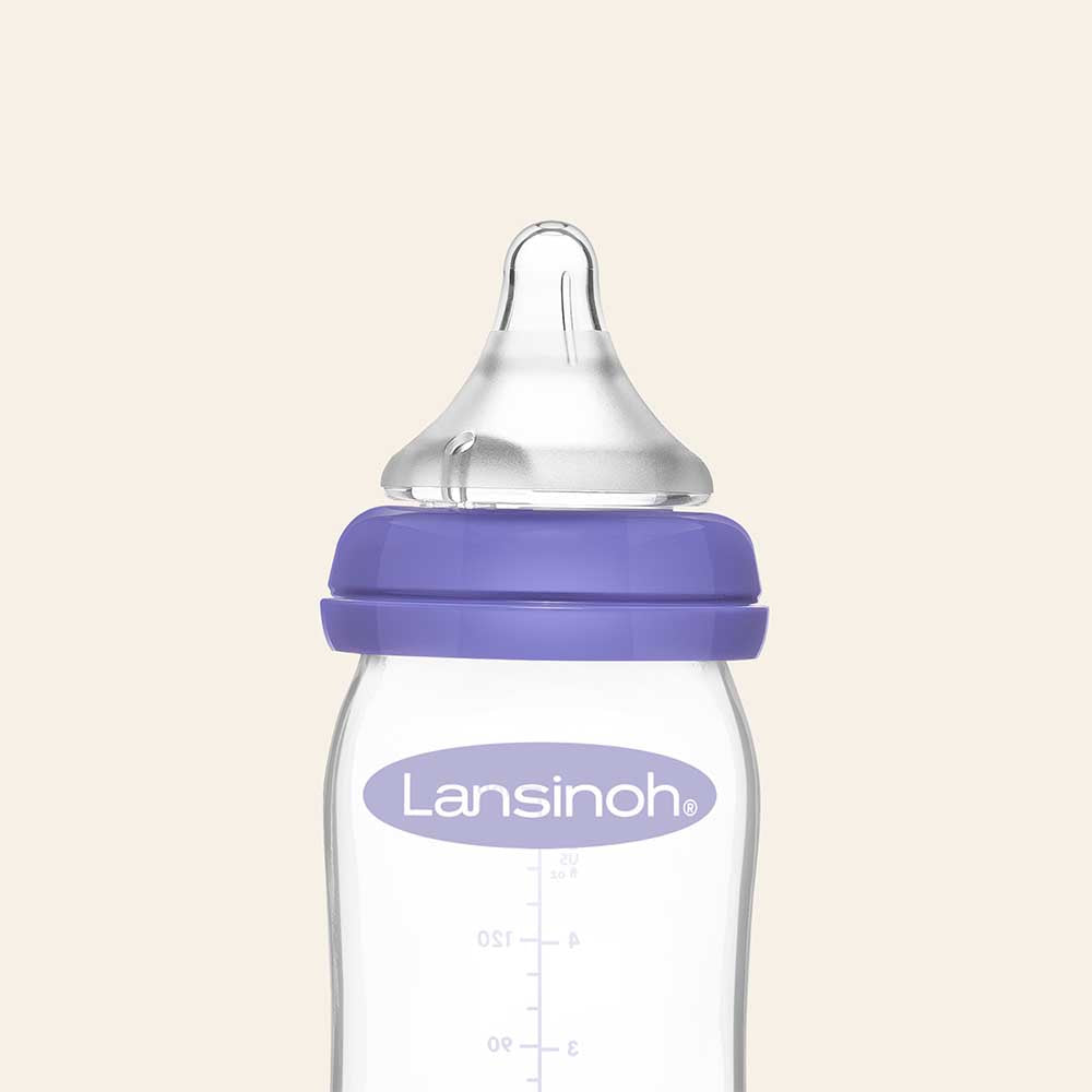 Lansinoh - Biberon en verre spécial allaitement 240ml – GreenKids