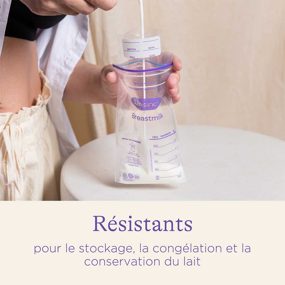 Sac réfrigérant, Conservation du lait maternel