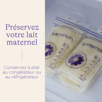 Sachets de conservation de lait maternel