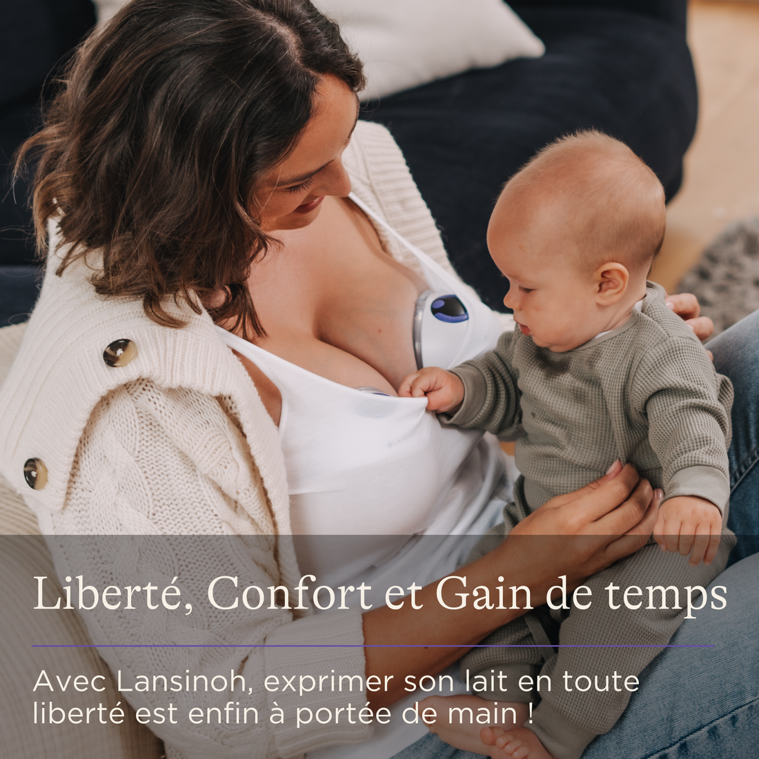 Tire-lait mains libres Lansinoh® – Liberté, Confort et Gain de Temps pour les Mamans