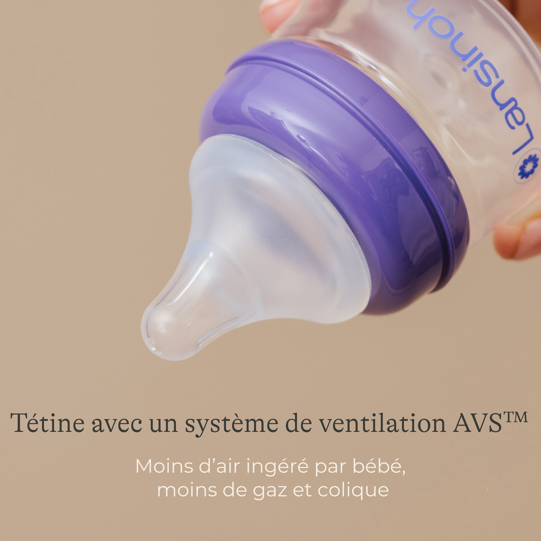 Biberons 60 ml NaturalWave® x4 – Nouveau-né – Lansinoh