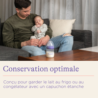 Pots de conservation de lait maternel