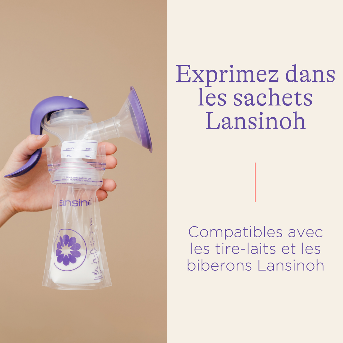 Sachets de conservation de lait maternel