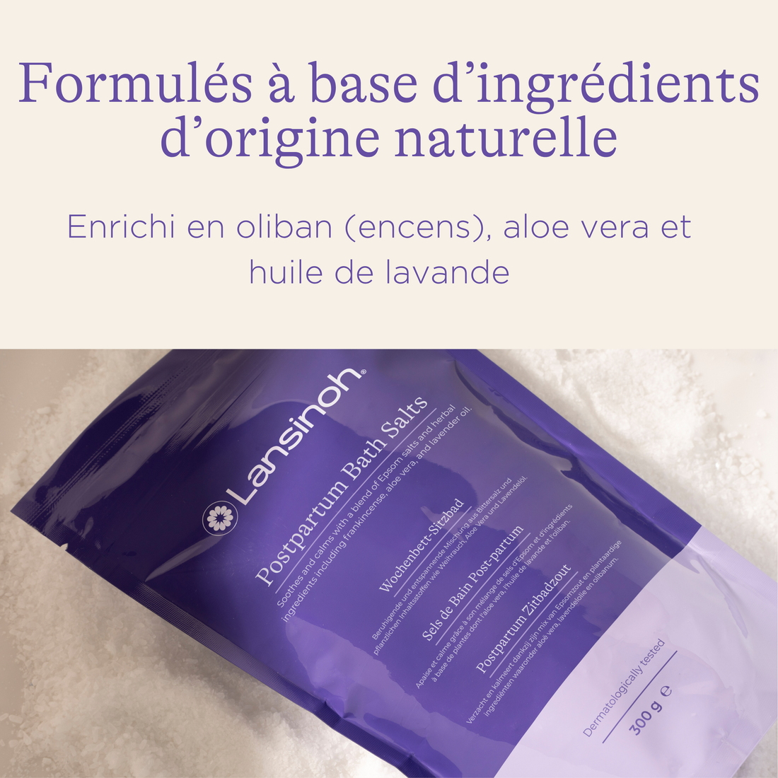 Sels de bain post-partum