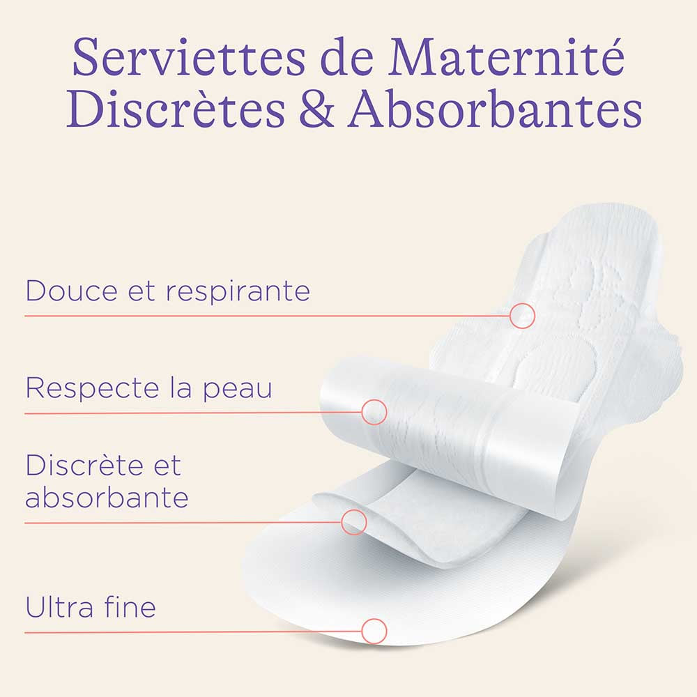 Serviette hygiénique de maternité Ccdes, serviette hygiénique de maternité,  serviettes hygiéniques de maternité post-partum respirantes, serviette  hygiénique 