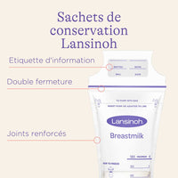 Lansinoh Sachets De Conservation De Lait Maternel 50 Pièces (40056)