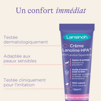 Lansinoh I Crème Lanoline HPA 40 ml & I Baume Allaitement BIO : :  Bébé et Puériculture